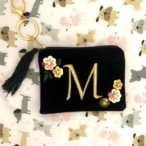 M Monogram Floral Wallet